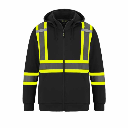 L01380 - Infinity - Hi-Vis Full Zip Hooded Sweatshirt w/ Detachable Hood by ATC