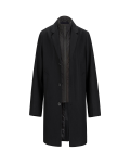 Regent Melton Coat with Removable Collar Front Thumbnail | Custom Apparel Canada