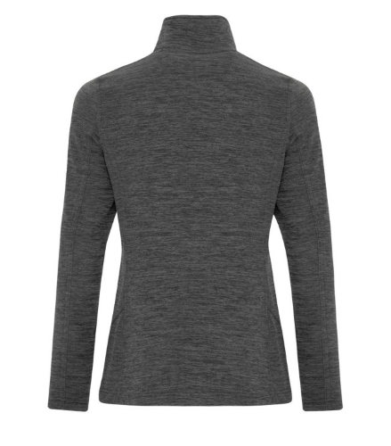 Ladies Heather Fleece 1/2 Zip Performance Sweatshirt back Thumb Image