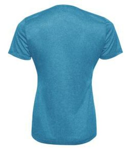 Ladies Heather Performance V-Neck back Thumb Image