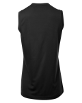 WOMEN'S Pro Team Sleeveless V-Neck Tee Back Thumbnail | Custom Apparel Canada