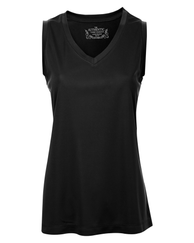 ATC L3527 Pro Team Sleeveless V-Neck Ladies' Tee in Black - Custom Printing Available