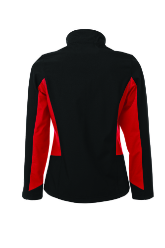 Ladies Colour Block Soft Shell Jacket back Thumb Image