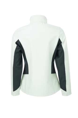 Ladies Colour Block Soft Shell Jacket back Thumb Image