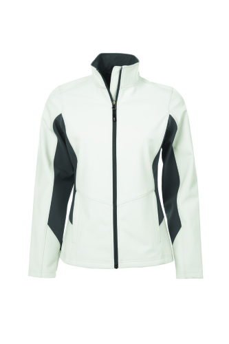 Ladies Colour Block Soft Shell Jacket front Thumb Image