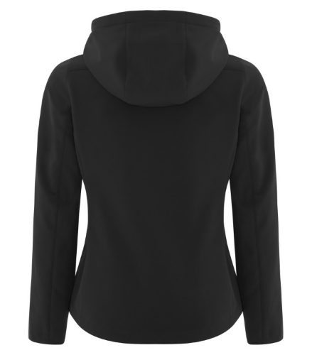 COAL HARBOUR® ESSENTIAL HOODED SOFT SHELL LADIES' JACKET back Thumb Image