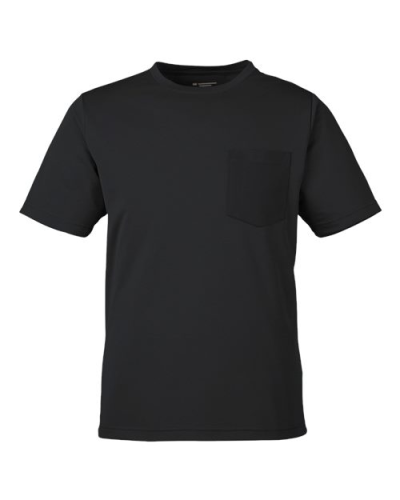 Harriton M118 Unisex Charge Snag and Soil Protect T-Shirt in Black - Custom Printing Available
