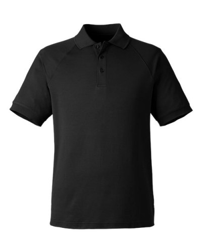 Harriton M208 Men's Charge Snag and Soil Protect Polo in Black - Custom Printing Available