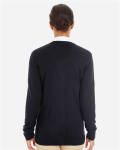 WOMEN'S Pilbloc V-Neck Button Cardigan Sweater Back Thumbnail | Custom Apparel Canada
