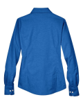 Harriton M600W in French Blue - Back View