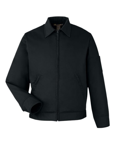 Harriton M721T Unisex Tall ClimaBloc® Station Jacket in Black - Custom Printing Available