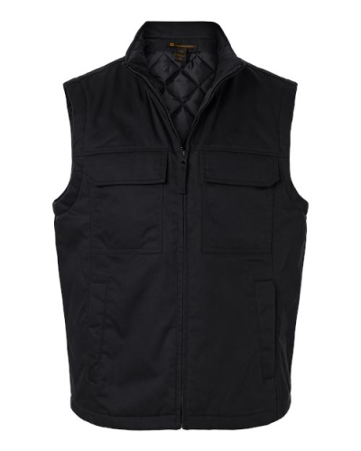 Harriton M723 Unisex ClimaBloc® Station Vest in Black - Custom Printing Available