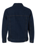 Harriton M75 in Dark Denim - Back View