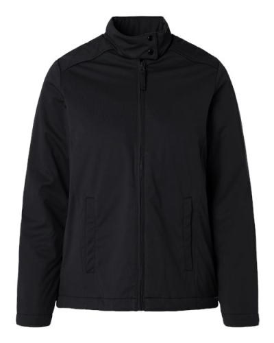 Harriton M781W Women's Guardian Insulated Utility Jacket in Black - Custom Printing Available