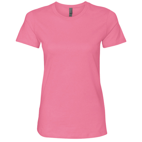 Next Level N3900 Ladies Boyfriend Tee — Hot Pink