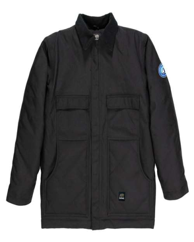 Berne Apparel NCH377 Men's Icecap Insulated Chore Coat in Black - Custom Printing Available