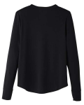 WOMEN'S JAQ Stretch Performance V-Neck Snap Pullover Back Thumbnail | Custom Apparel Canada