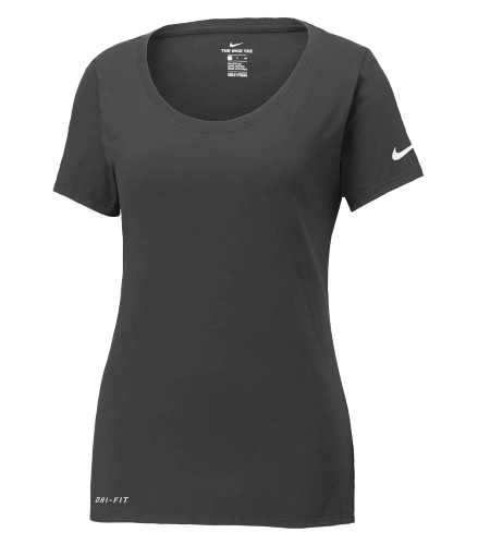 NIKE Dri-FIT COTTON/POLY SCOOP NECK LADIES' TEE front Image