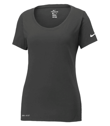 NIKE Dri-FIT COTTON/POLY SCOOP NECK LADIES' TEE front Thumb Image