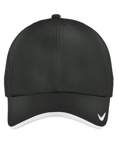 Nike NKFB6445 Dri-Fit Perforated Performance Cap in Anthracite - Custom Printing Available