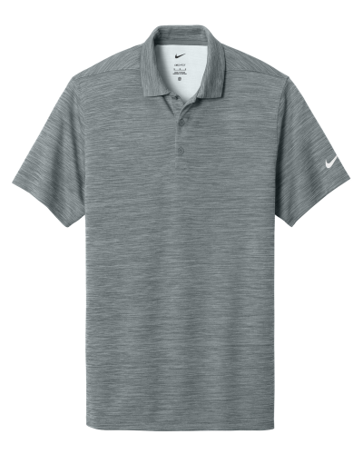 Nike NKFQ4792 Dri-Fit Striated Polo in Cool Grey - Custom Printing Available