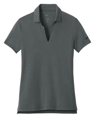 Nike NKFQ4793 Dri-Fit Smooth Heather Ladies’ Polo in Anthracite Heather - Custom Printing Available