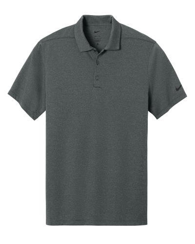 Nike NKFQ4794 Dri-Fit Smooth Heather Polo in Anthracite Heather - Custom Printing Available