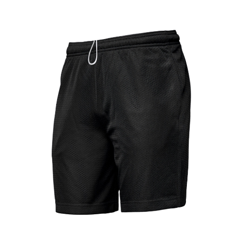 Custom CSW P04485 TURBO - Mesh Athletic Short with Pockets - Black | Canada Sportswear P04485 | Screen Printing & Embroidery Canada