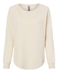 Women's California Wave Wash Crewneck Sweatshirt Front Thumbnail | Custom Apparel Canada