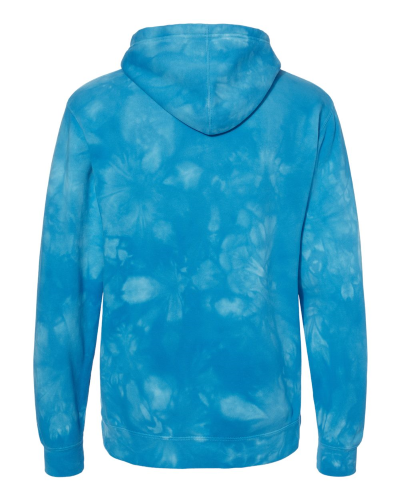 Independent Trading Co. - Unisex Midweight Tie-Dyed Hooded Sweatshirt back Thumb Image