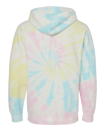 Independent Trading Co. - Unisex Midweight Tie-Dyed Hooded Sweatshirt back Thumb Image