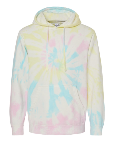 Independent Trading Co. - Unisex Midweight Tie-Dyed Hooded Sweatshirt front Thumb Image