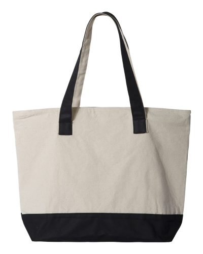 Q-Tees - 19L Zippered Tote back Thumb Image