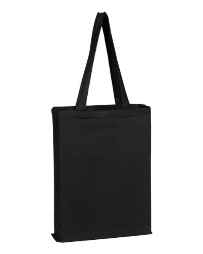 Custom Q-Tees Q800GS Canvas Gusset Promotional Tote | Q-TEES Q800GS | Screen Printing & Embroidery Canada