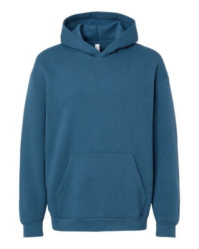 American Apparel RF498 American Apparel - ReFlex Fleece Hoodie in Sea Blue - Custom Printing Available