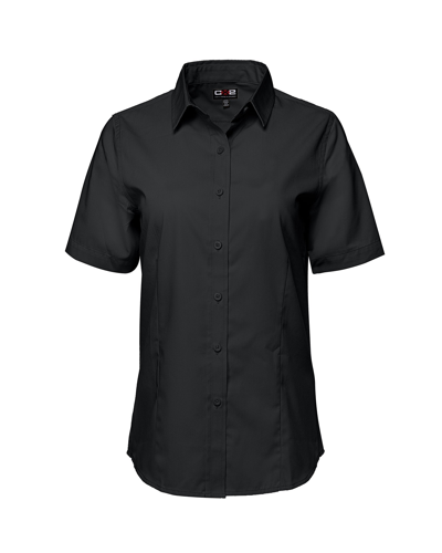 Custom WOMEN'S Ashton Poly Cotton Twill Short Sleeve Easy-Care Shirt | Canada Sportswear S04606 | Screen Printing & Embroidery Canada