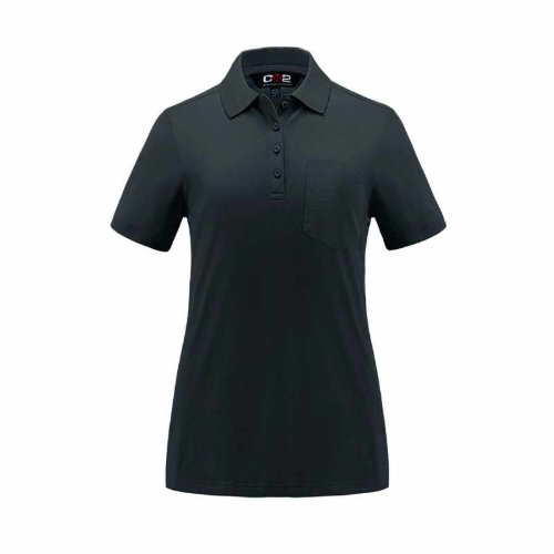 S05746 - Caddy - Ladies Pique Mesh Polo w/ Pocket by ATC