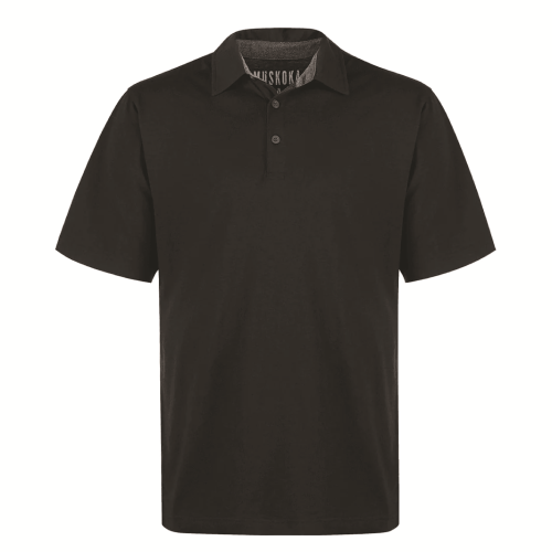 Black Fairway Men s Poly Cotton Polo Shirt T Shirts Elephant
