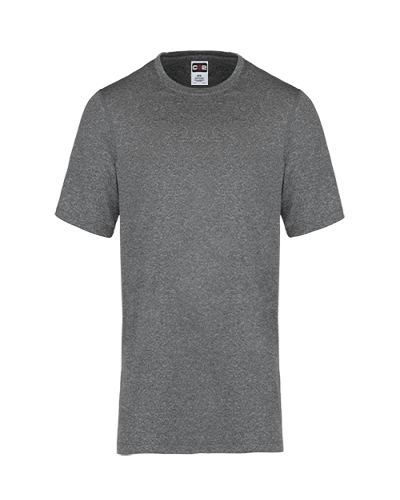 Canada Sportswear S05930 Riviera Adult Performance Crewneck T-Shirt in Black Heather - Custom Printing Available