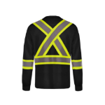 S05948 - Beacon - Long Sleeve Hi-Vis T-Shirt Back Thumbnail | Custom Apparel Canada