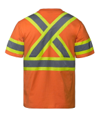 S05990 - Optimum - Cotton Hi-Vis T-Shirt Back Thumbnail | Custom Apparel Canada