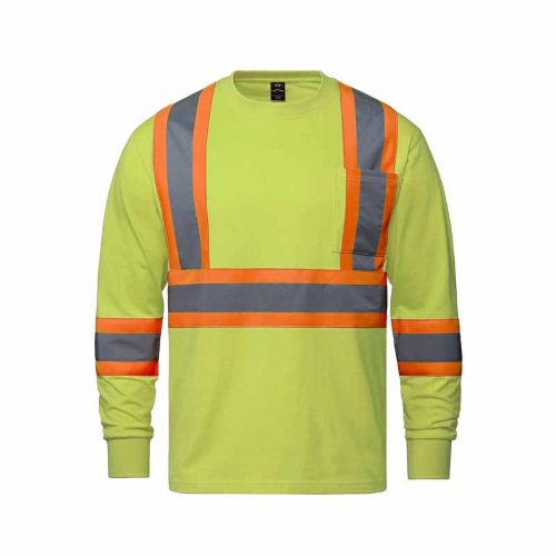 S05995 - Paramount - Cotton Long Sleeve Hi-Vis T-Shirt by ATC