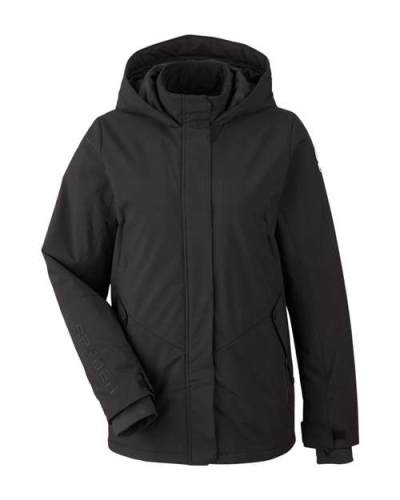 Spyder S18098 Women's Convert Insulated Jacket in Black - Custom Printing Available