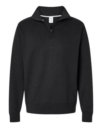 Champion S450 Unisex Powerblend® Quarter-Zip Pullover in Black - Custom Printing Available