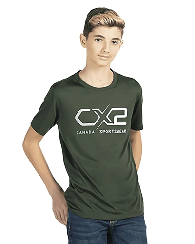 Custom YOUTH Poly Knit Short Sleeve Crew Neck T-Shirt | Canada Sportswear S5925Y | Screen Printing & Embroidery Canada