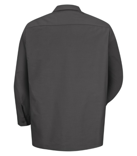 Industrial Long Sleeve Work Shirt Back Thumbnail | Custom Apparel Canada