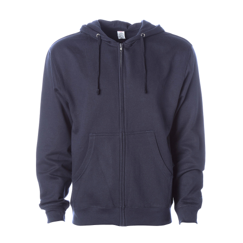 Midweight Zip Hooded Sweatshirt front Thumb Image