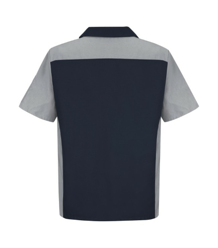 Short Sleeve Woven Crew Shirt back Thumb Image