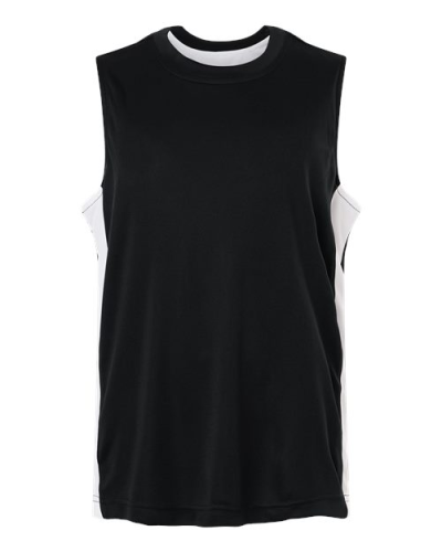 Team 365 TT115Y Youth Zone Performance Reversible Jersey in Black/ White - Custom Printing Available
