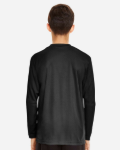YOUTH Team 365 TT11YL Zone Performance Long Sleeve T-Shirt Back Thumbnail | Custom Apparel Canada